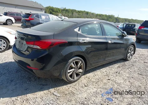2014 Hyundai Elantra Limited from USA, damaged, VIN 5NPDH4AE7EH500226